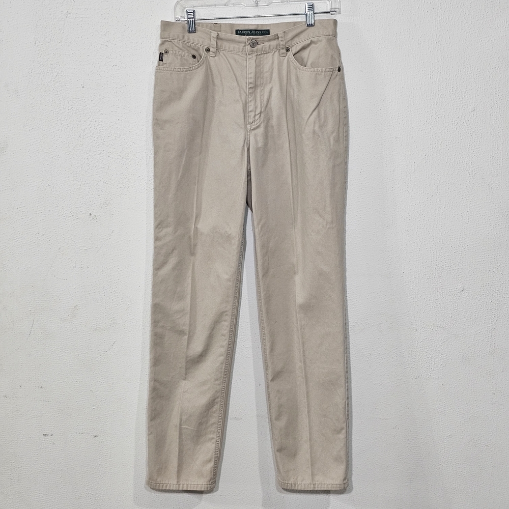 Lauren Ralph Lauren Beige Ankle & Cropped Jeans Sz 8 100% Cotton
